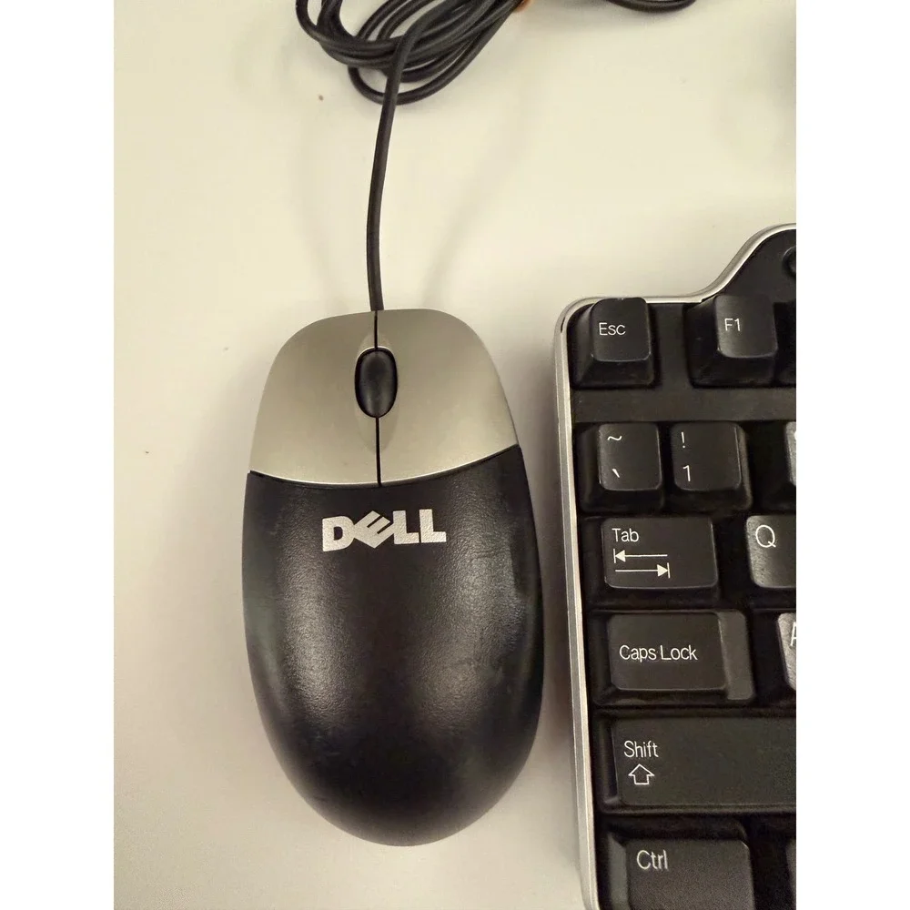 Dell SK-8135 Multimedia Keyboard and MO56UOA Optical Mouse Wired USB Set Black